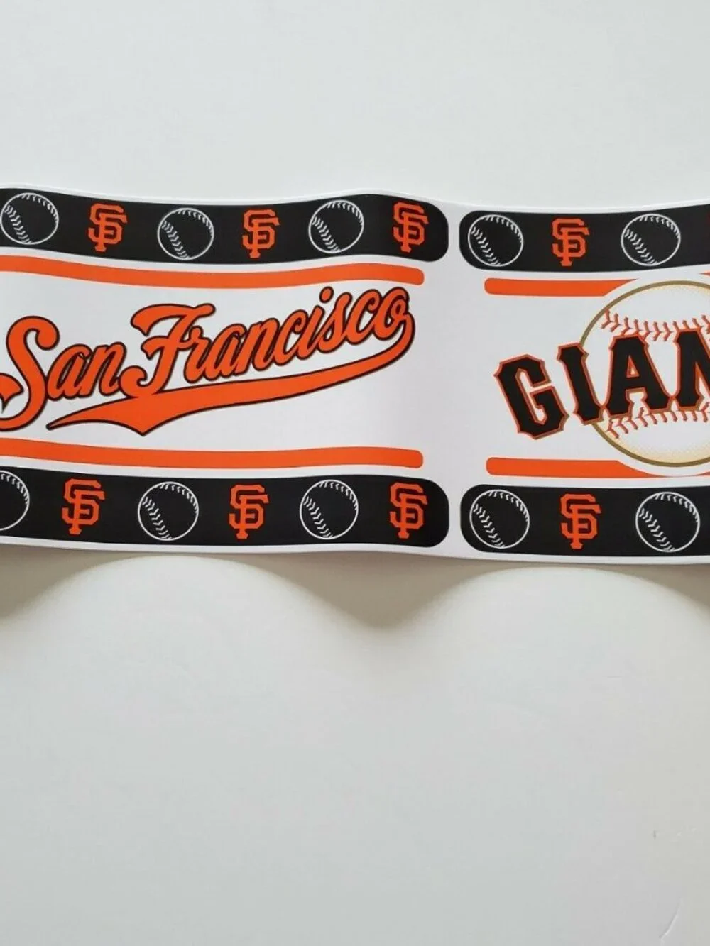 SAN FRANCISCO GIANTS MLB PEEL & STICK WALLPAPER BORDER. NEW